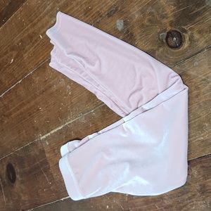 Crewcuts stretchy pink velour leggings